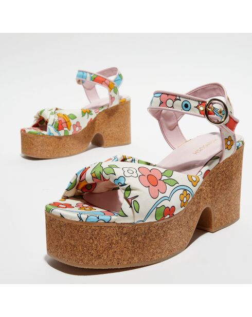 Sandales imprimées chantilly - Talon 9 cm