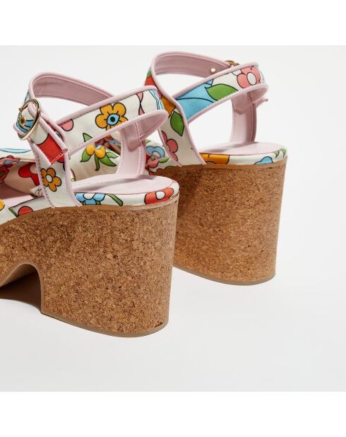Sandales imprimées chantilly - Talon 9 cm