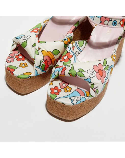 Sandales imprimées chantilly - Talon 9 cm