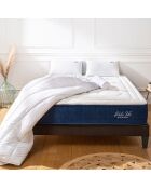 Ensemble Matelas Ressorts Dolce Vita  + Sommier Kit blanc/bleu/gris - 90x200 cm