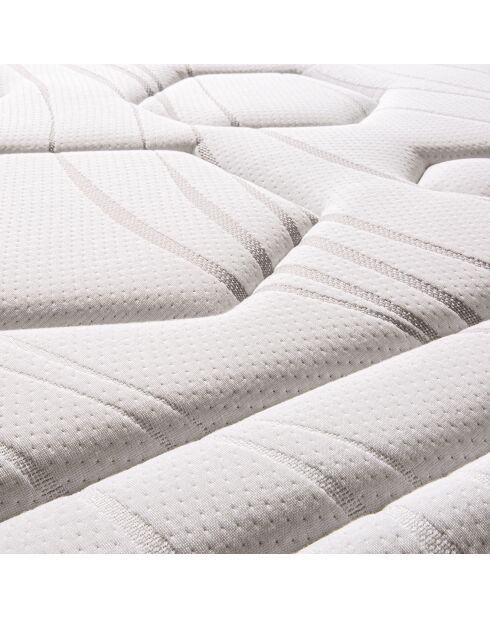 Ensemble Matelas Ressorts Dolce Vita  + Sommier Kit blanc/bleu/gris - 90x200 cm