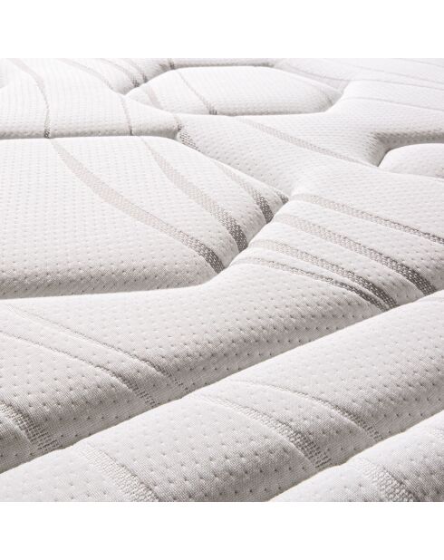 Ensemble Matelas Ressorts Dolce Vita  + Sommier Kit blanc/bleu/gris - 140x200 cm