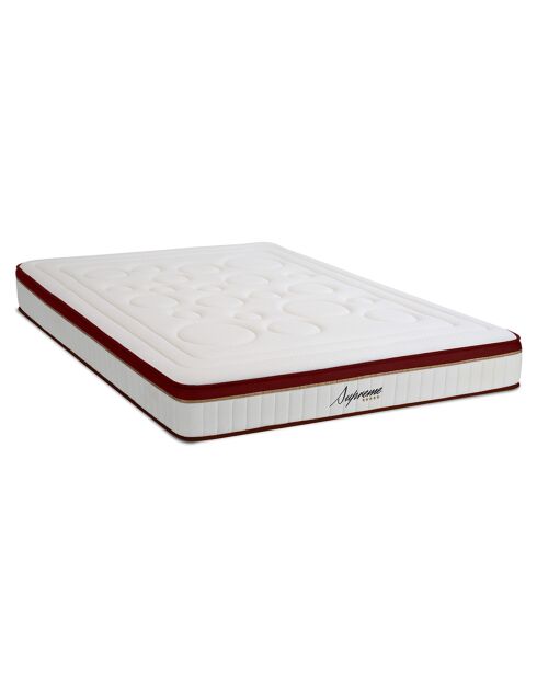 Matelas Supreme rouge/blanc - 160x200 cm