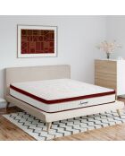 Set de colchón y somier Supreme rojo/blanco - 140x200 cm