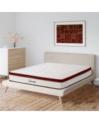 Set de colchón y somier Supreme rojo/blanco - 140x200 cm