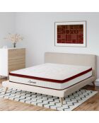 Set de colchón y somier Supreme rojo/blanco - 140x200 cm
