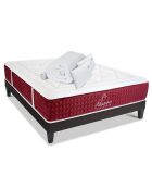 Pack Prêt à dormir Passion rouge/blanc - 140x190 cm