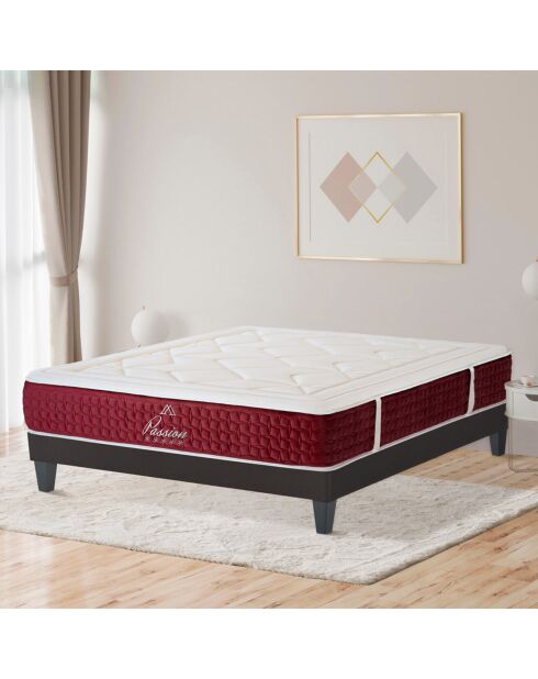 Pack Prêt à dormir Passion rouge/blanc - 140x190 cm