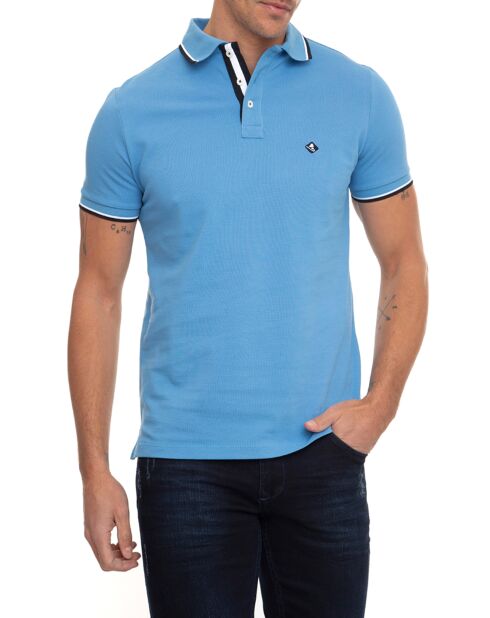 Polo manches courtes Cléo bleu