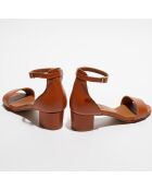 Sandales en Cuir Eros camel 