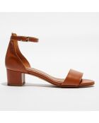 Sandales en Cuir Eros camel 