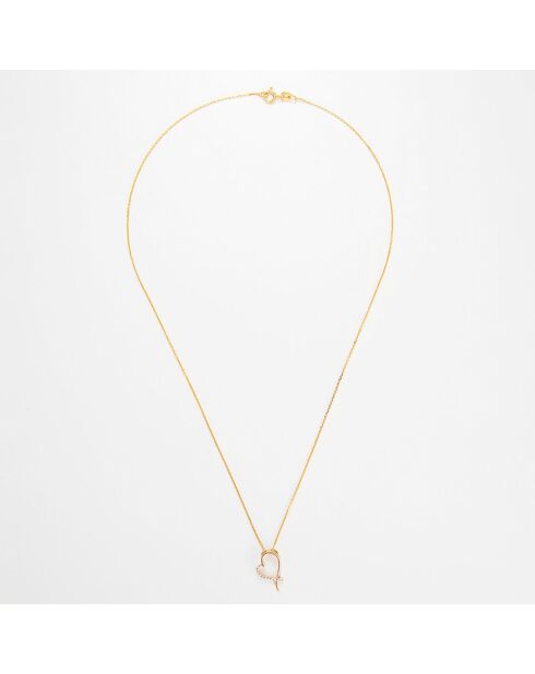 Anhänger Tender Heart Diamond aus 0,06 Karat Gelbgold