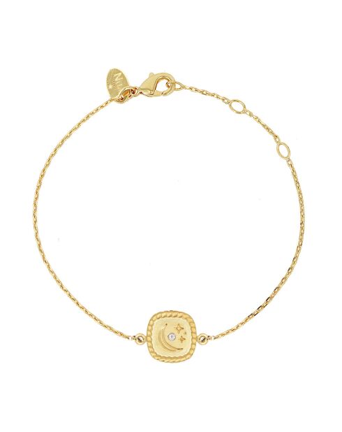 Bracelet Luna Star en Laiton doré