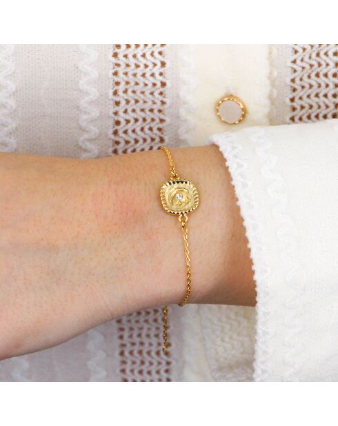 Bracelet Luna Star en Laiton doré