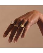 Bague Luna Star en Laiton doré