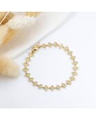 Bracelet Eyes en Laiton doré