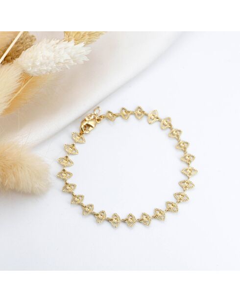 Bracelet Eyes en Laiton doré