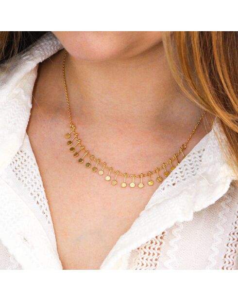 Collier Faustine en Laiton doré