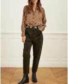 Pantalon en Velours côtelé Passage kaki