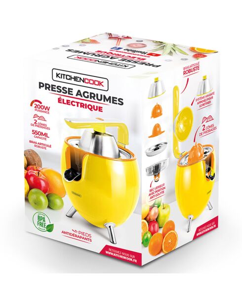 Presse-Agrume électrique jaune - 550 ml