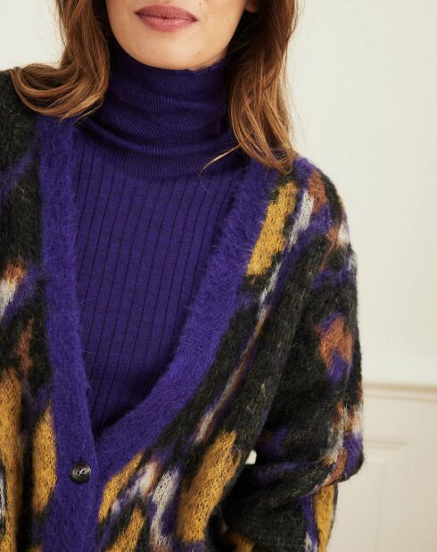 Gilet Poupée jacquard multicolore