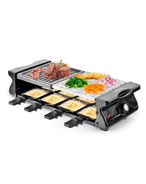 Raclette Grill & Pierre multicolore - 8 personnes