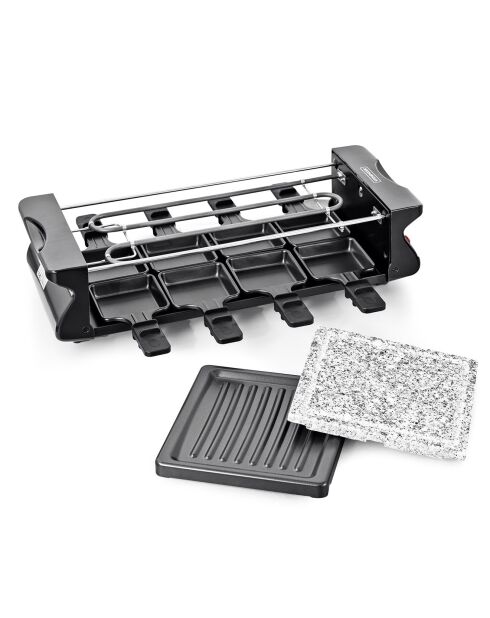 Raclette Grill & Pierre multicolore - 8 personnes