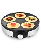 Crepiere Electrique en fonte d'aluminium Minicrêpe noir/gris