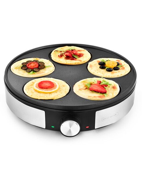 Crepiere Electrique en fonte d'aluminium Minicrêpe noir/gris