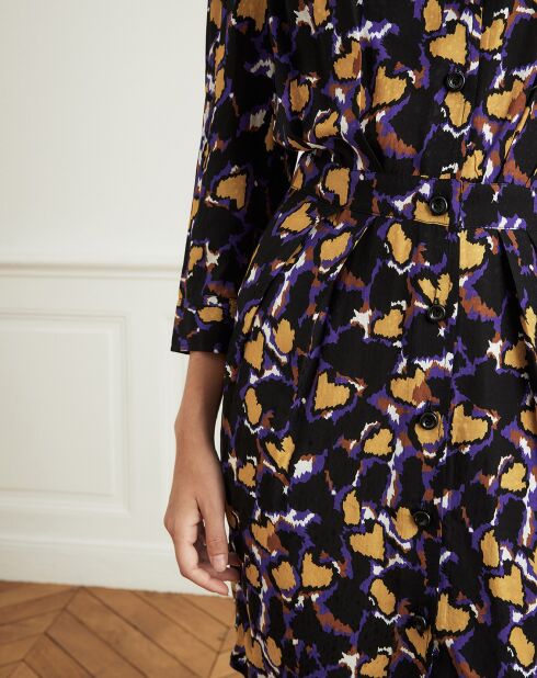 Robe Rayon imprimée multicolore