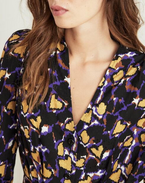 Robe Rayon imprimée multicolore