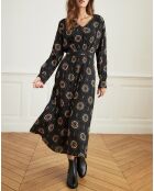 Robe Réception imprimée noire