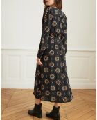 Robe Réception imprimée noire