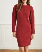 Robe en Laine mélangée Regard rouge