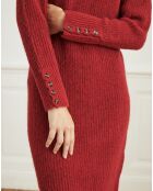 Robe en Laine mélangée Regard rouge
