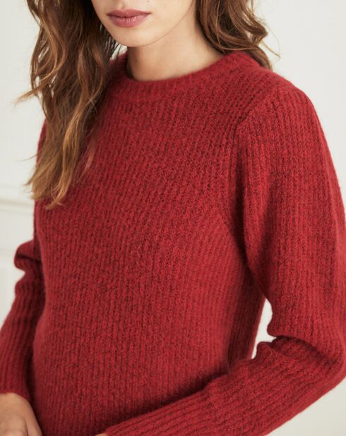 Robe en Laine mélangée Regard rouge