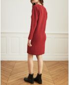 Robe en Laine mélangée Regard rouge