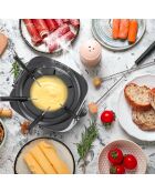 Friteuse électrique avec service à fondue grise - 1 L