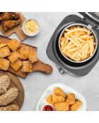 Friteuse électrique avec service à fondue grise - 1 L