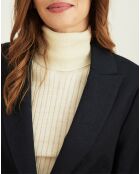 Veste Vigne jacquard marine