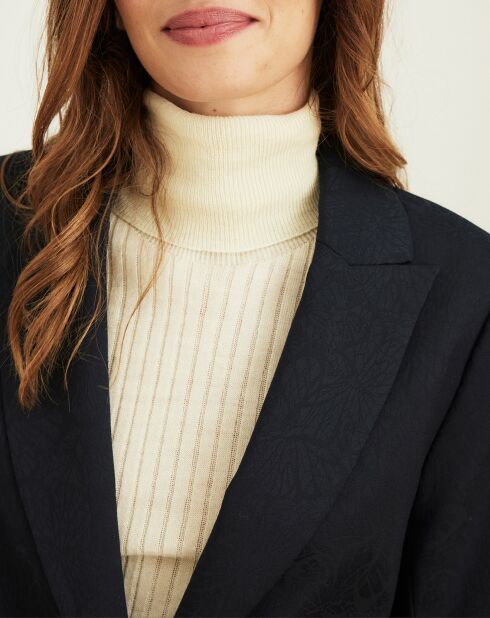 Veste Vigne jacquard marine