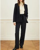 Veste Vigne jacquard marine