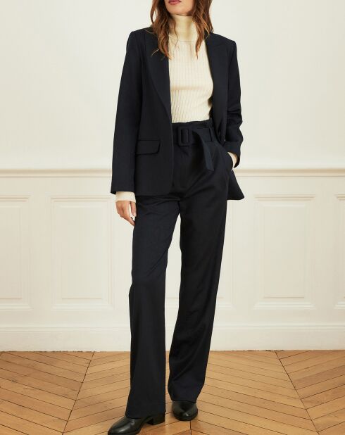 Veste Vigne jacquard marine