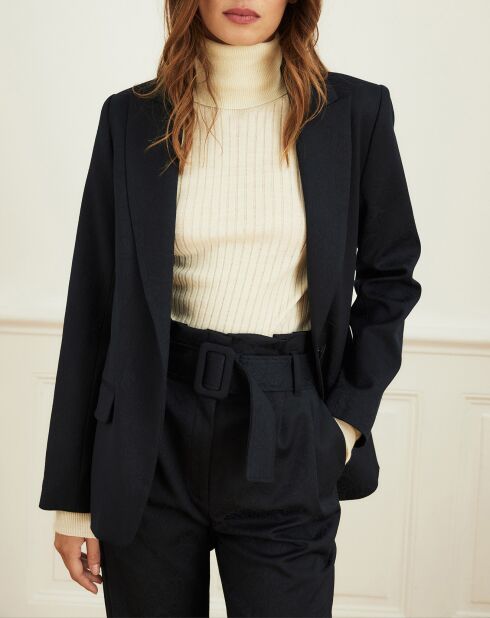 Veste Vigne jacquard marine
