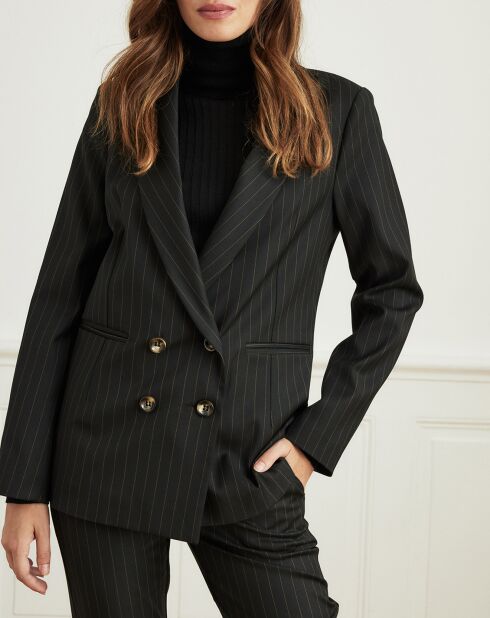 Veste Vitesse à rayures noire