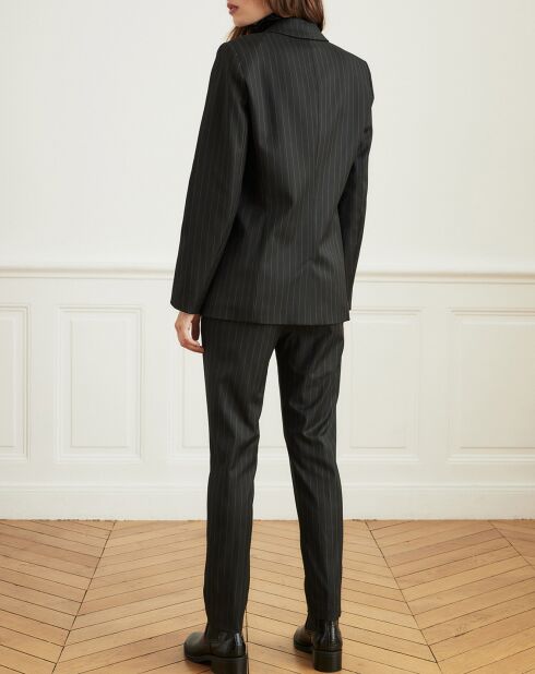 Veste Vitesse à rayures noire