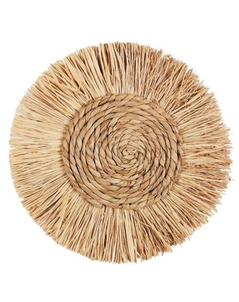 Decorazione murale etnica Mirage beige - D. 26 cm