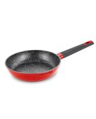 Poêle en fonte d'aluminium rouge - D.24 cm