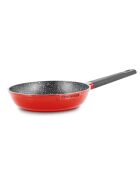 Poêle en fonte d'aluminium rouge - D.24 cm