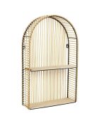 Etagère fenêtre Java marron/noir - 37x61x12 cm
